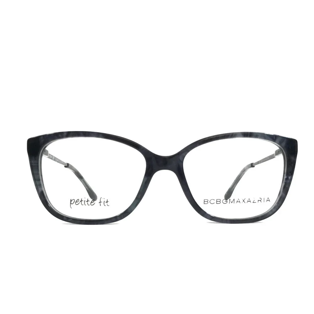 BCBGMAXAZRIA Eyeglasses Frame GALENA BLACK GREY MULTI Cat Eye Full Rim 48-15-130